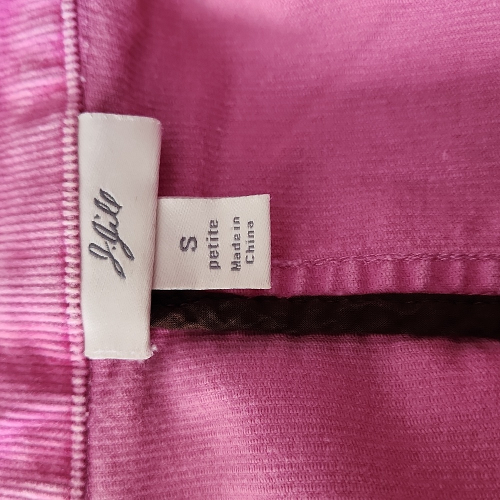 j.jill Pink Corduroy Spring Jacket - Size Small Petite - Picture 11 of 16